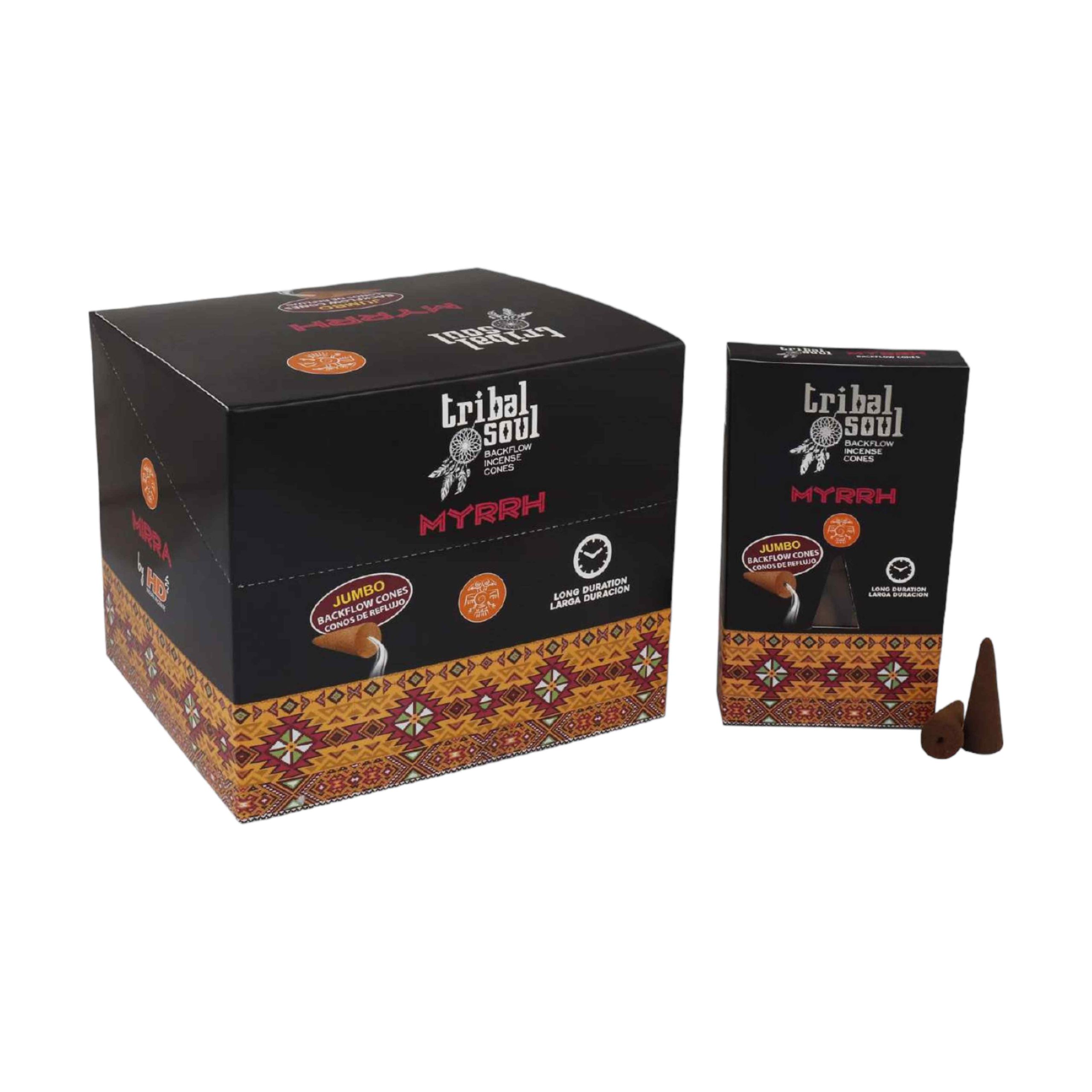Tribal Soul – Myrrh Backflow Incense Cones – 10 Cones