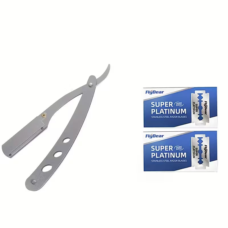 All Products FlyDear - Straight Steel Razors Shaving Knife & Blades Set