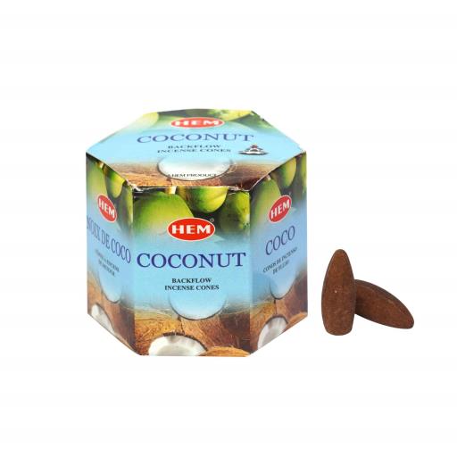 HEM Backflow Cones – Coconut Backflow Incense 40 Cones