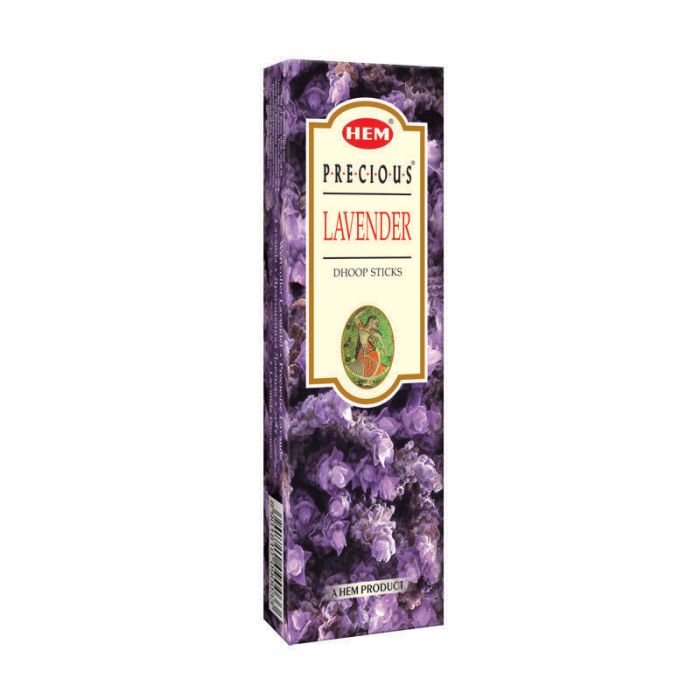 HEM - Precious Lavender Dhoop Sticks – 14 Sticks, 25g, 4"