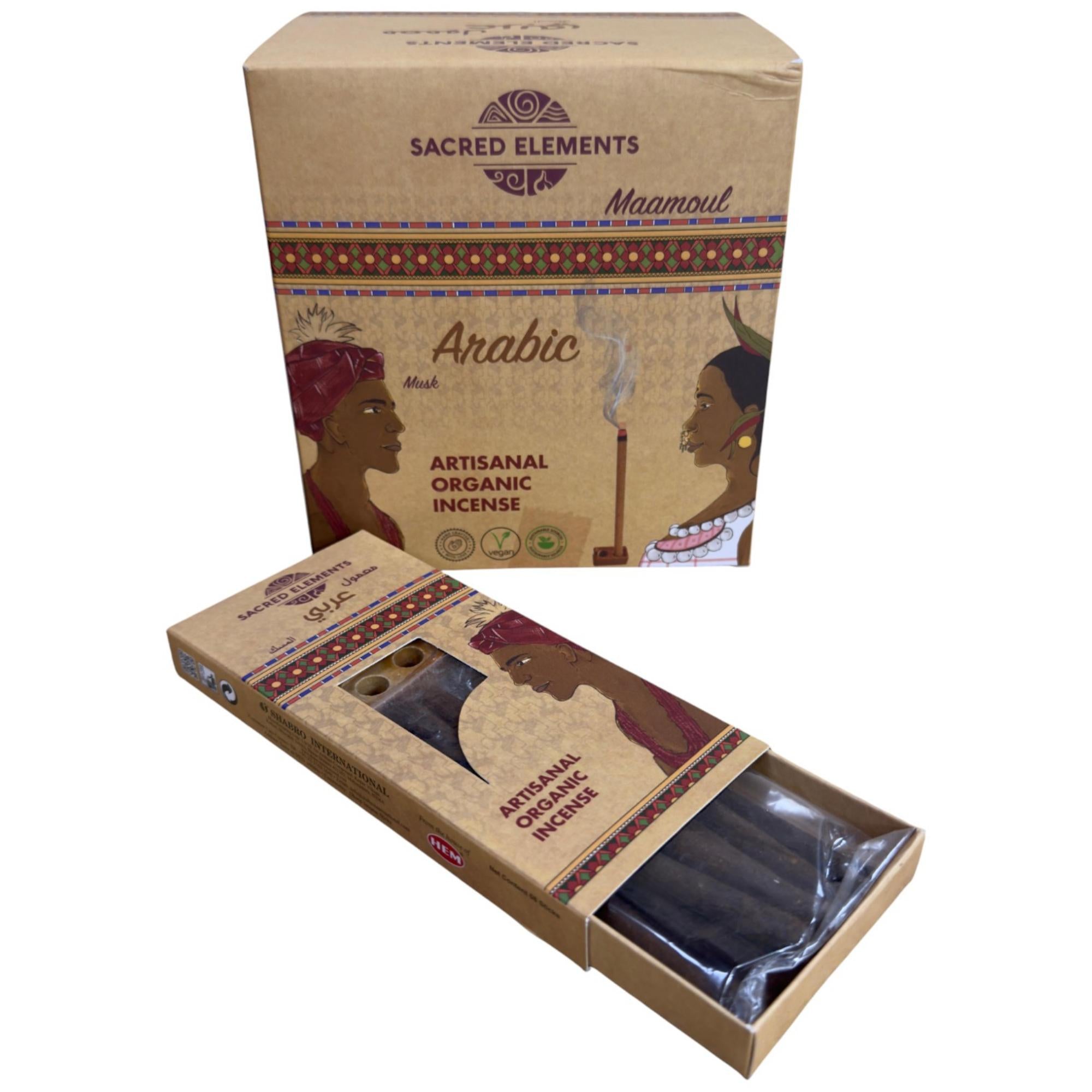 Sacred Elements – Musk Organic 8 Dhoop Sticks with Double Burner