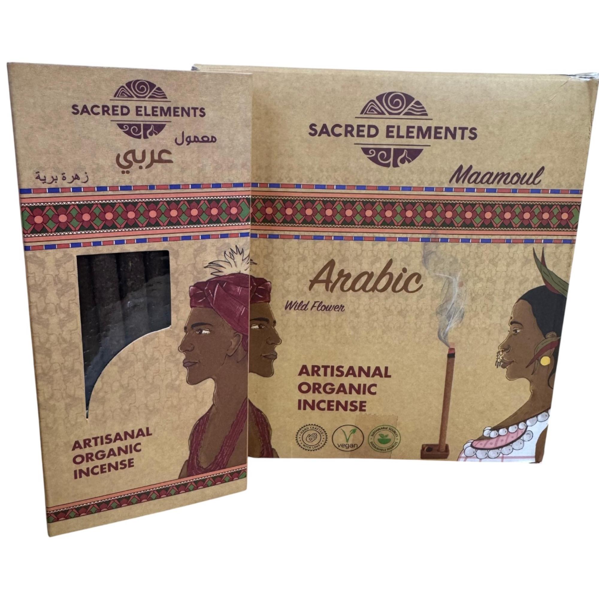 Sacred Elements – Wild Flower Organic 8 Dhoop Sticks with Double Burner