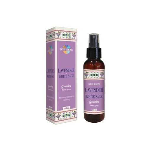 Sacred Elements - 100ml Lavender & White Sage (Grounding) Room Spray