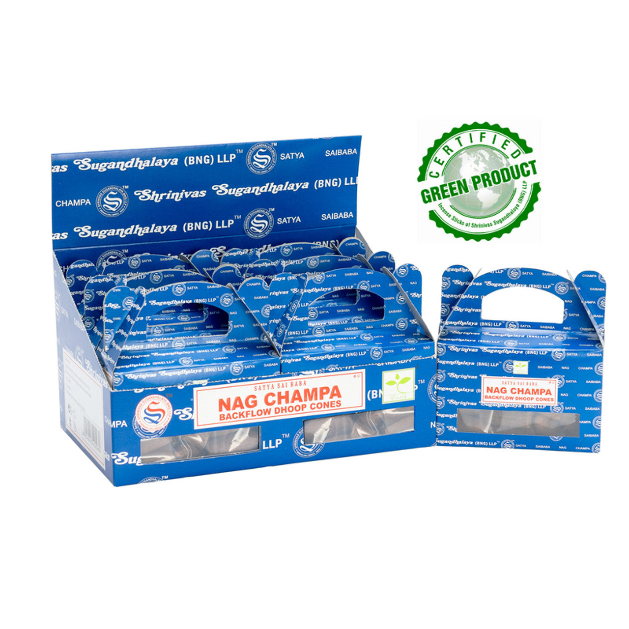 Satya Backflow Cones - Nag Champa Backflow Dhoop Incense 24 Cones