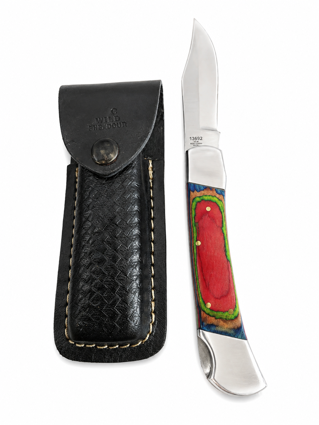 9″ Fillet Knife W/ Multi-Wood Handle