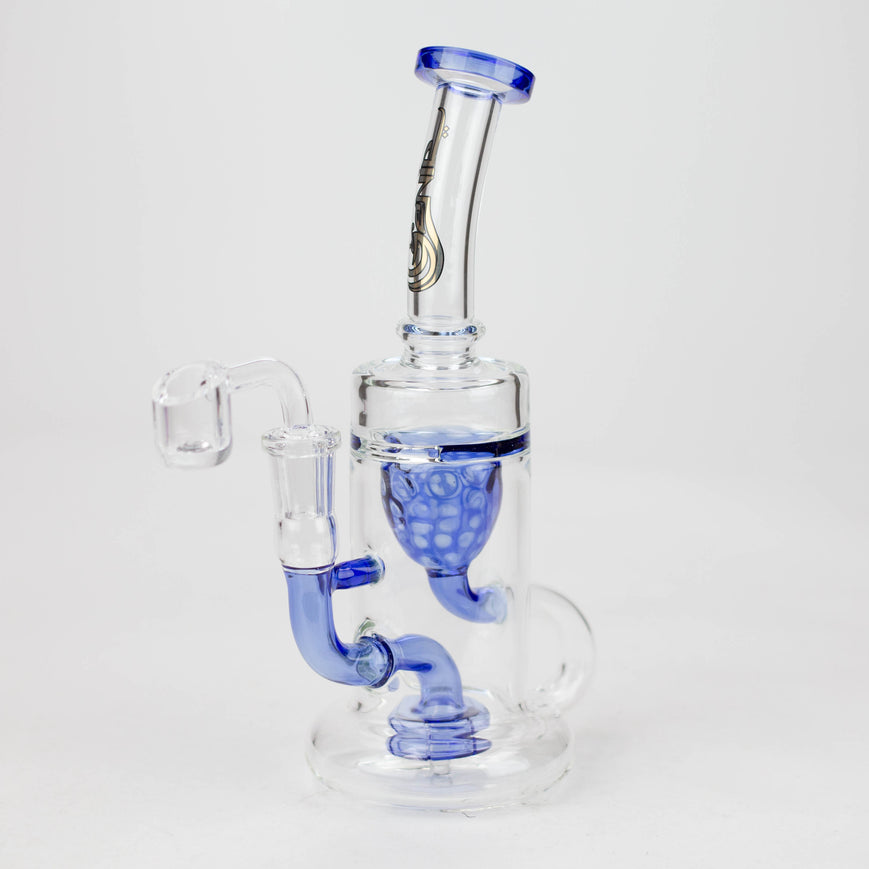 Genie 9" Recycler Bubbler Rig with Quartz Banger