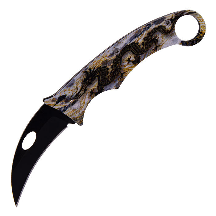 6″ Scorchscale Dragon Hellcoil Pocket Knife