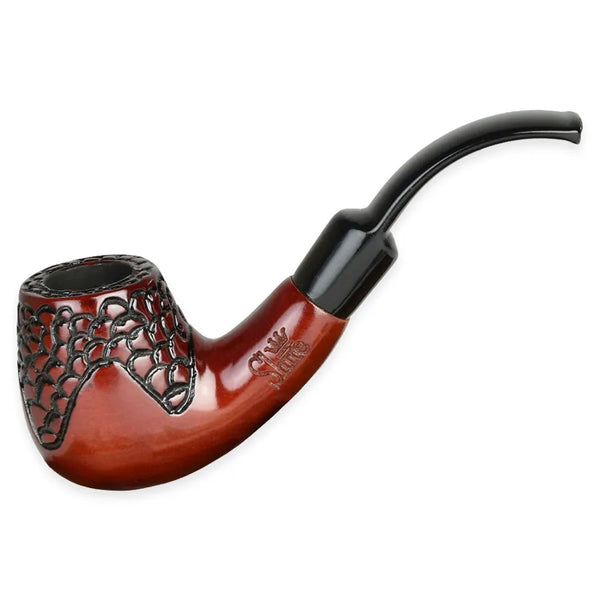 All Products Pulsar Shire Pipe 5.5" Engraved Bent Brandy Cherry