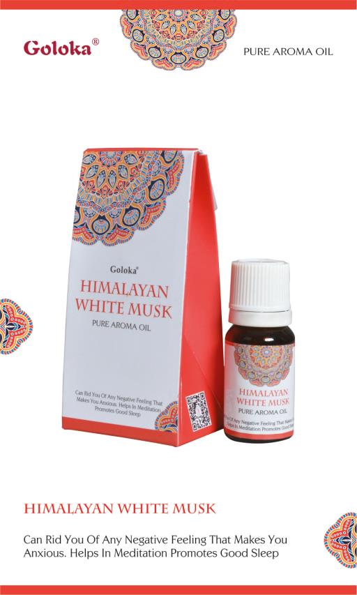 Goloka Himalayan White Musk Aroma Oil 10Ml