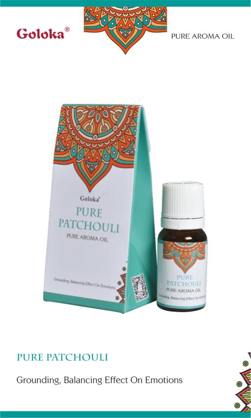 Goloka Pure Patchouli Aroma Oil 10Ml