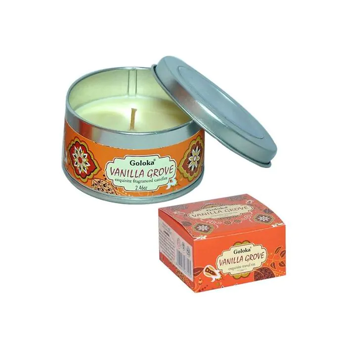 Goloka – Vanilla Grove Travel Tin Candle – 2.4 oz