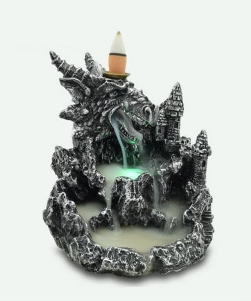 ZenN – Dragon Head LED Backflow Incense Burner 4.9×4.9×5”