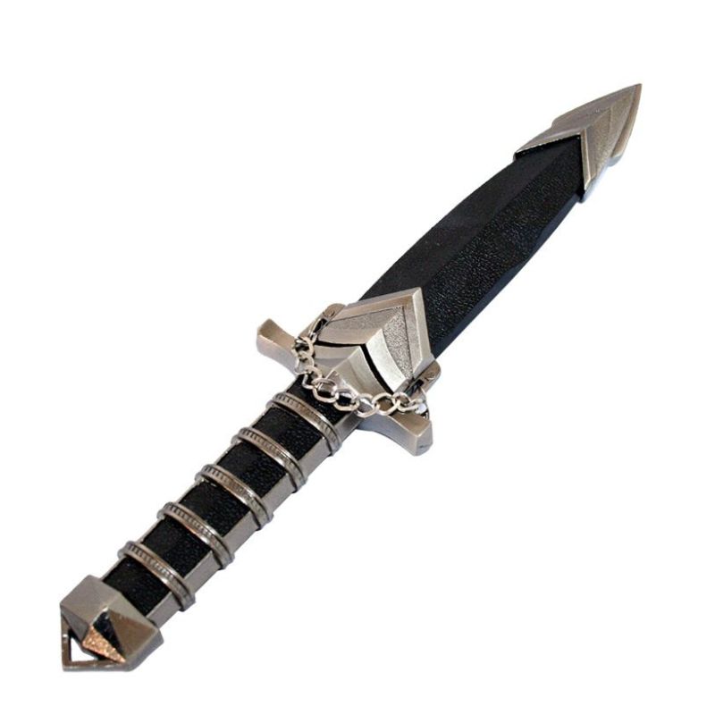 Defender – 11″ Collectible Black Dagger w/ Sheath Antique Daggers