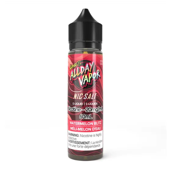 ALLDAY VAPOR AMPED 60mL – Watermelon Blitz