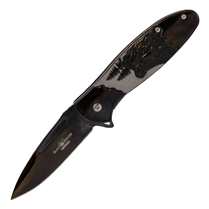 Black Widow – Black Bear Foldable Pocket Knife