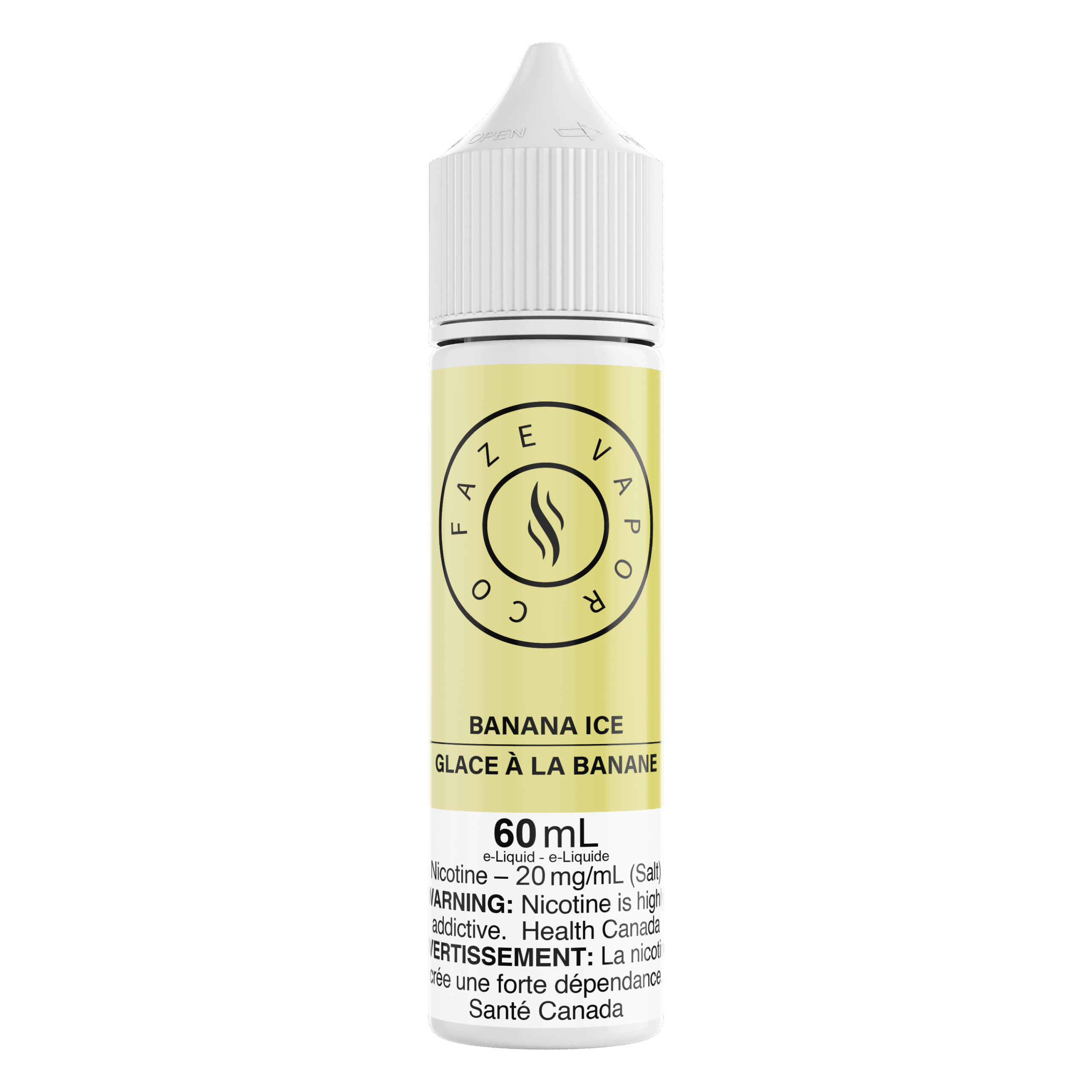 Faze Vapor Co 60mL Salts – Banana Ice