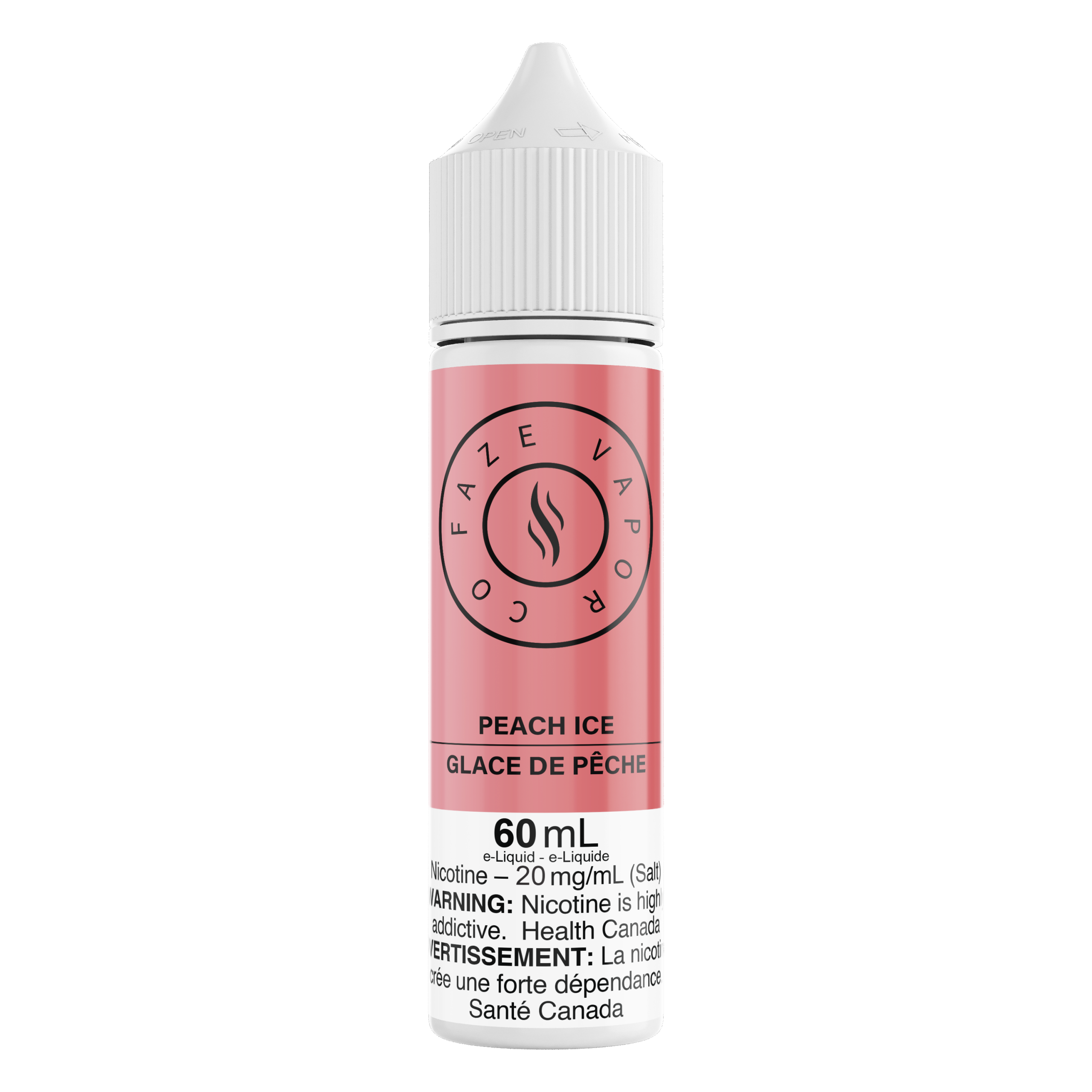 Faze Vapor Co 60mL Salts – Peach Ice