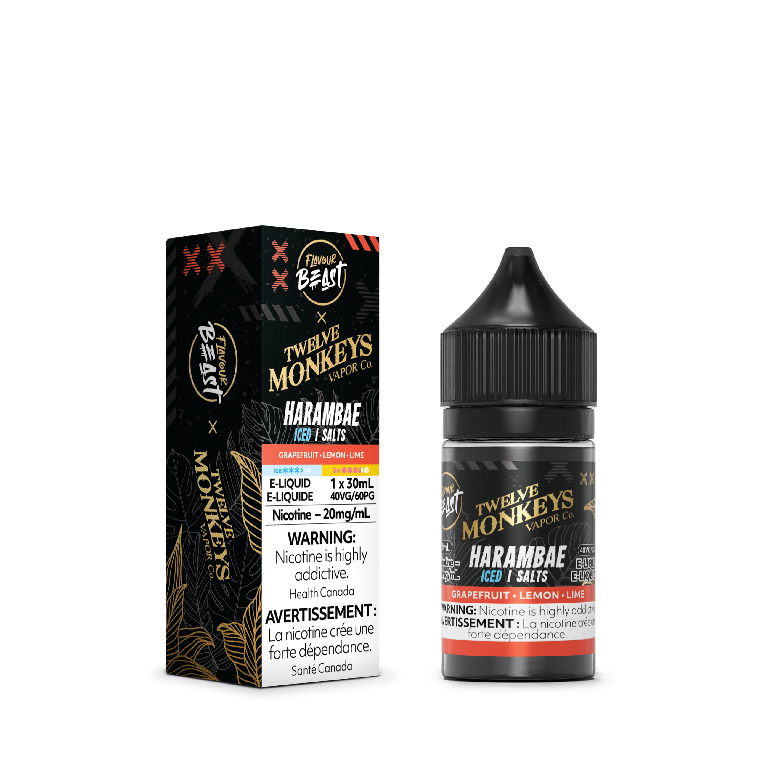 Flavour Beast x Twelve Monkeys E-Liquid - Harambae Iced