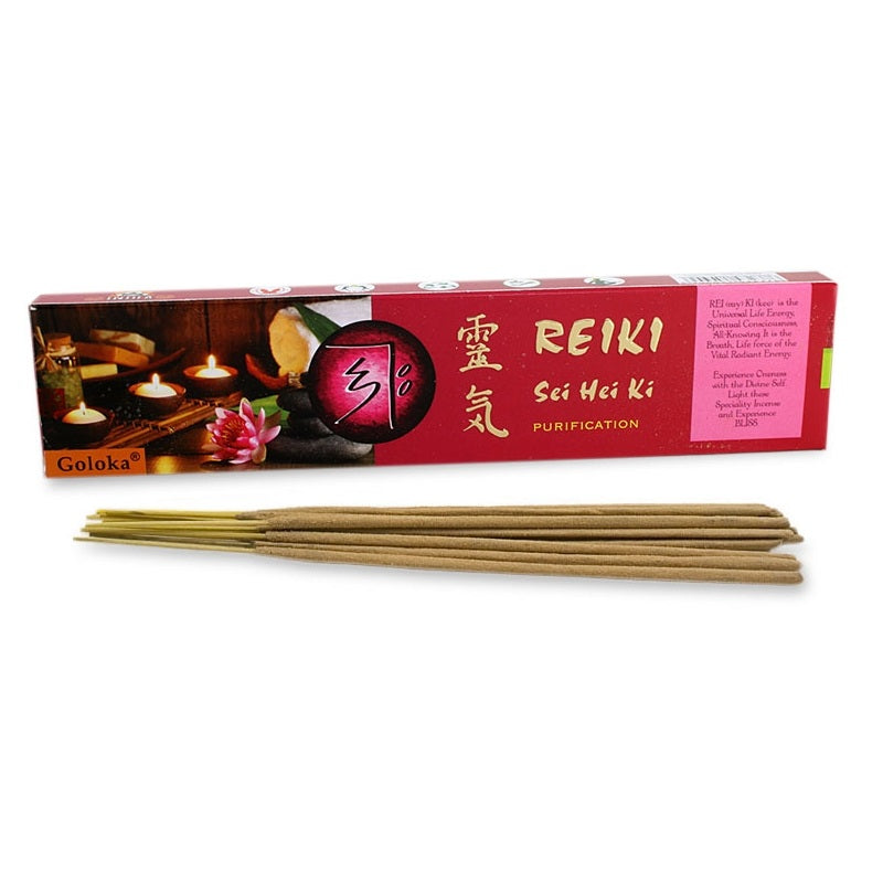 All Products Goloka β Reiki Sei Hei Ki (Purification) 9β³ Incense Sticks (15g)
