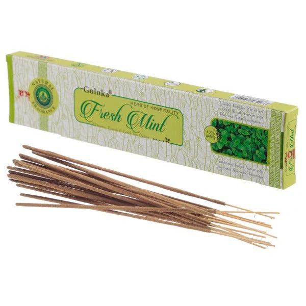 All Products Goloka β Fresh Mint 9β³ Incense Sticks (15g)