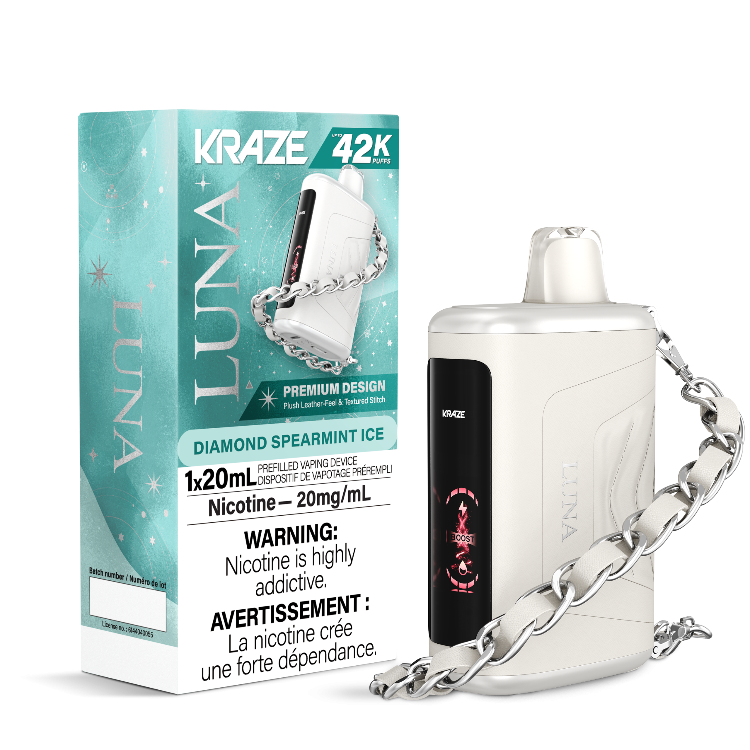 All Products Kraze Luna Rechargeable Disposable Vape 20ml