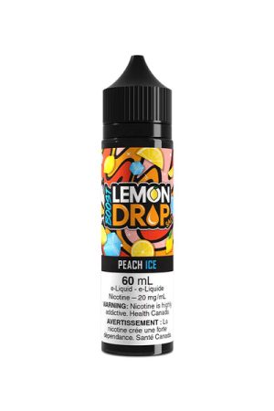peach ice by lemon drop boost 60ml salt