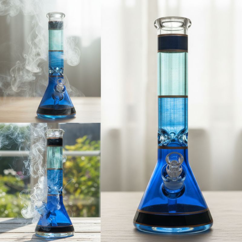 Xtreme – 14″ 7mm Hand-Painted Beaker Bong
