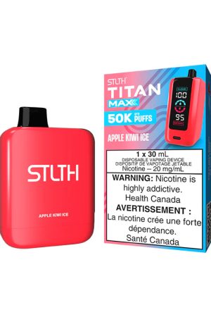 stlth titan max disposable apple kiwi ice