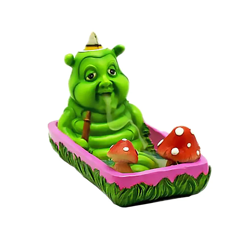 Smoking Caterpillar Backflow Incense Burner 5.7″