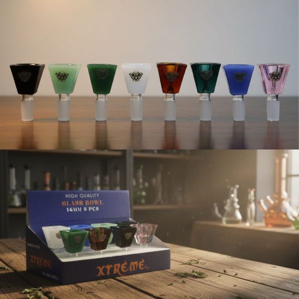 Xtreme – 14mm Cube Shape Glass Bowl