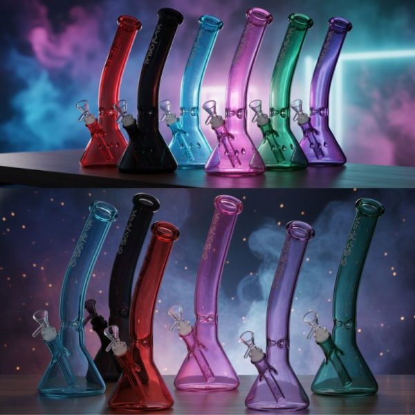Xtreme – 12″ Curve Neck Glass Bong