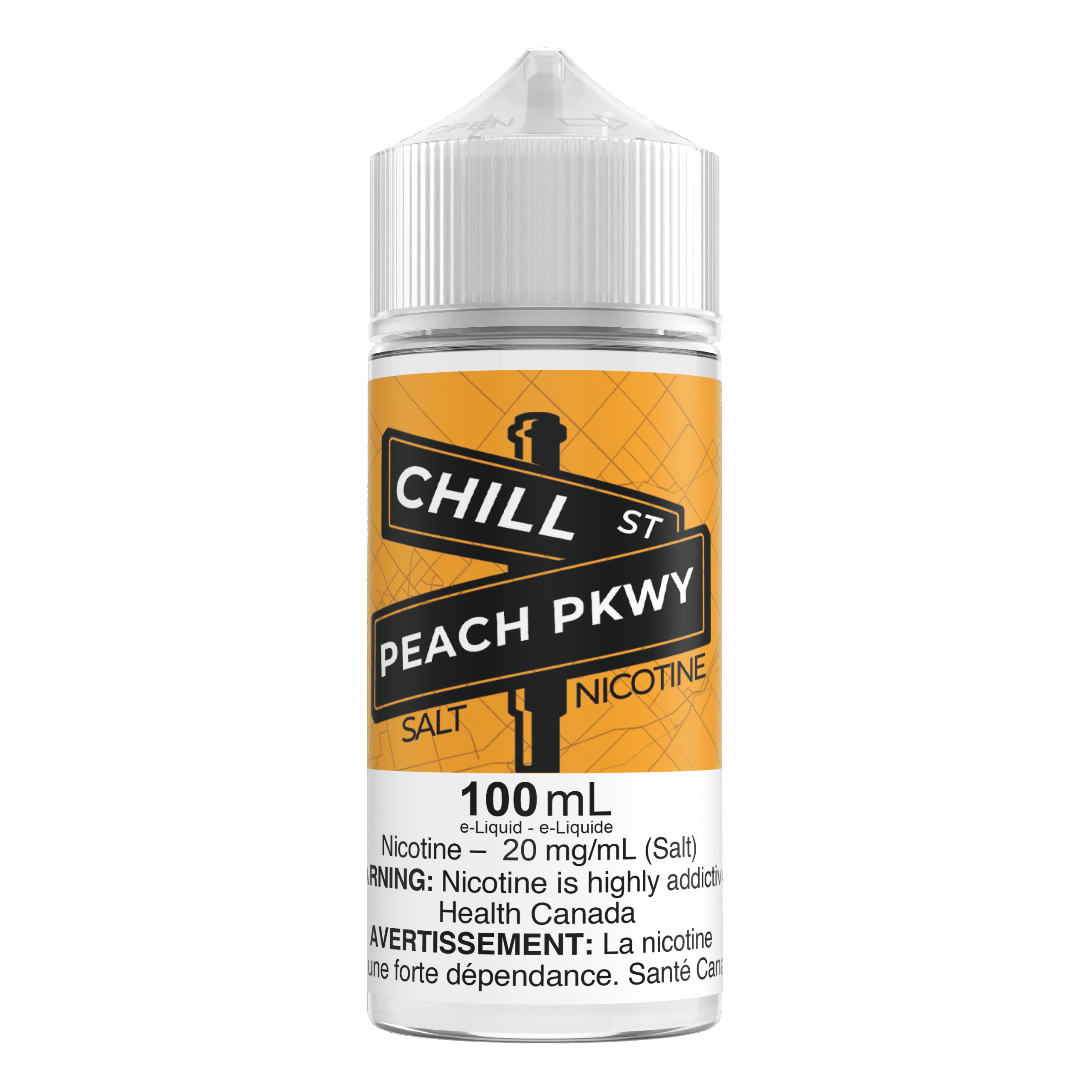 Chill St. 100mL Salts – Peach PKWY