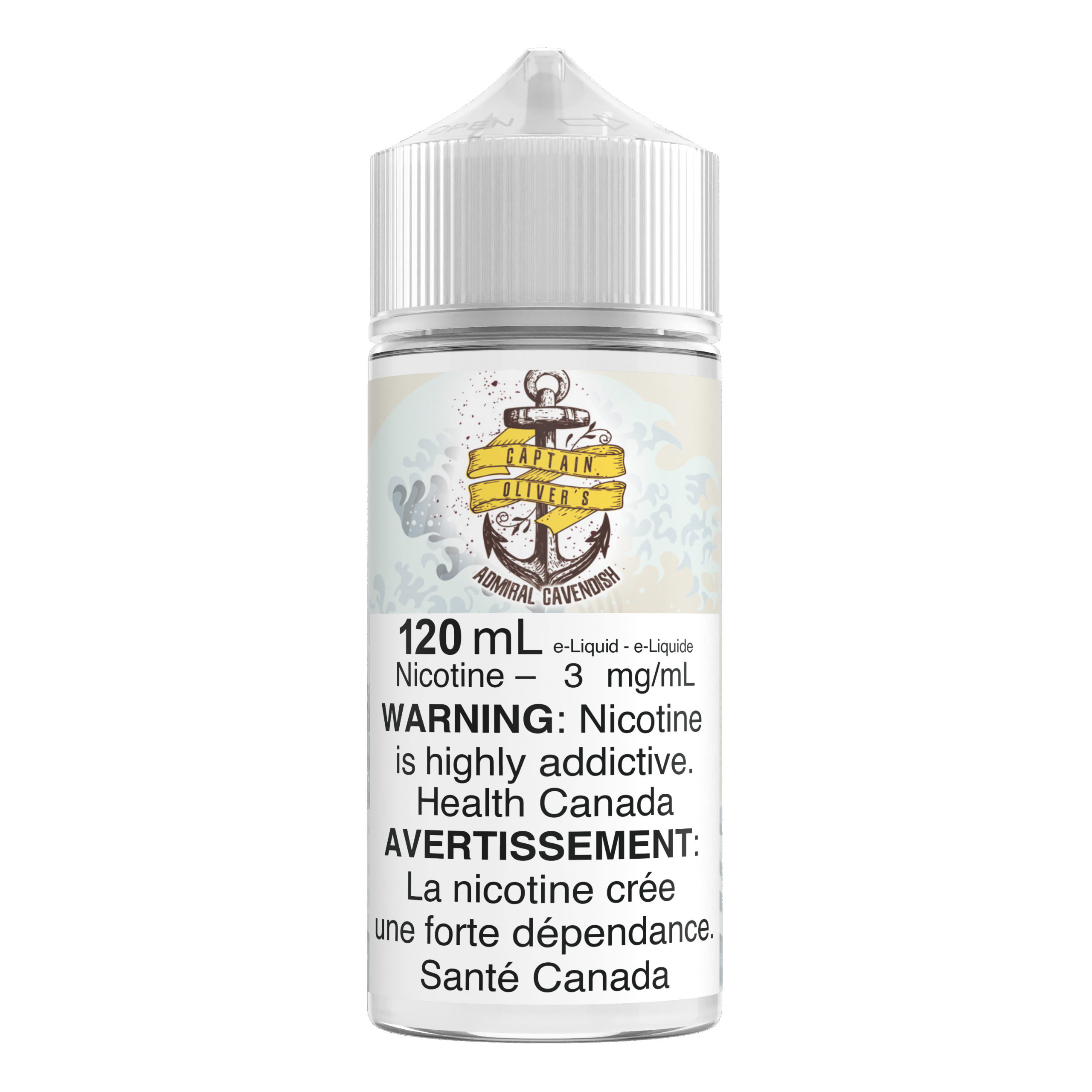 Captain Oliver’s 120mL E-liquid – Admiral Cavendish
