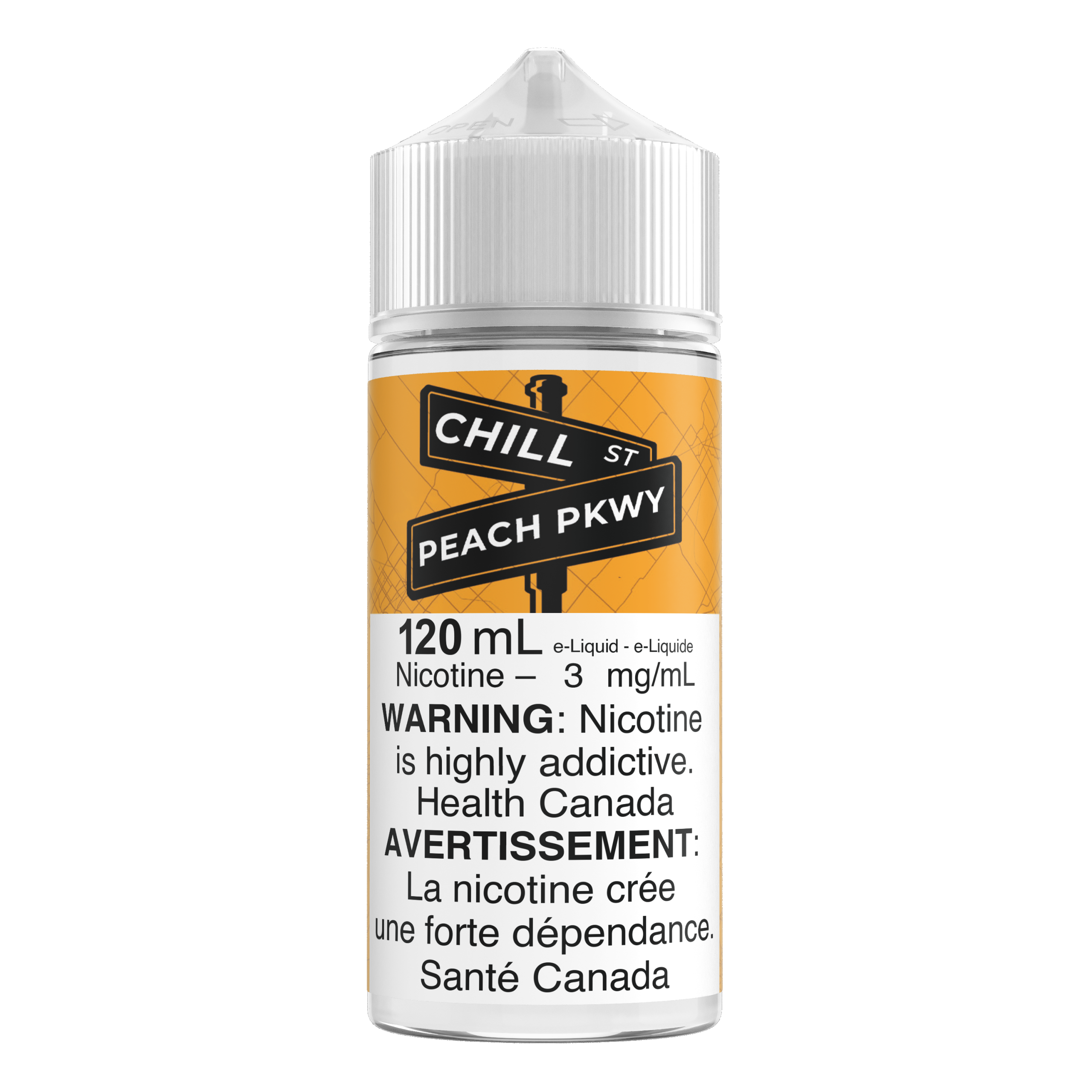 Chill St. 120mL E-liquid – Peach PKWY