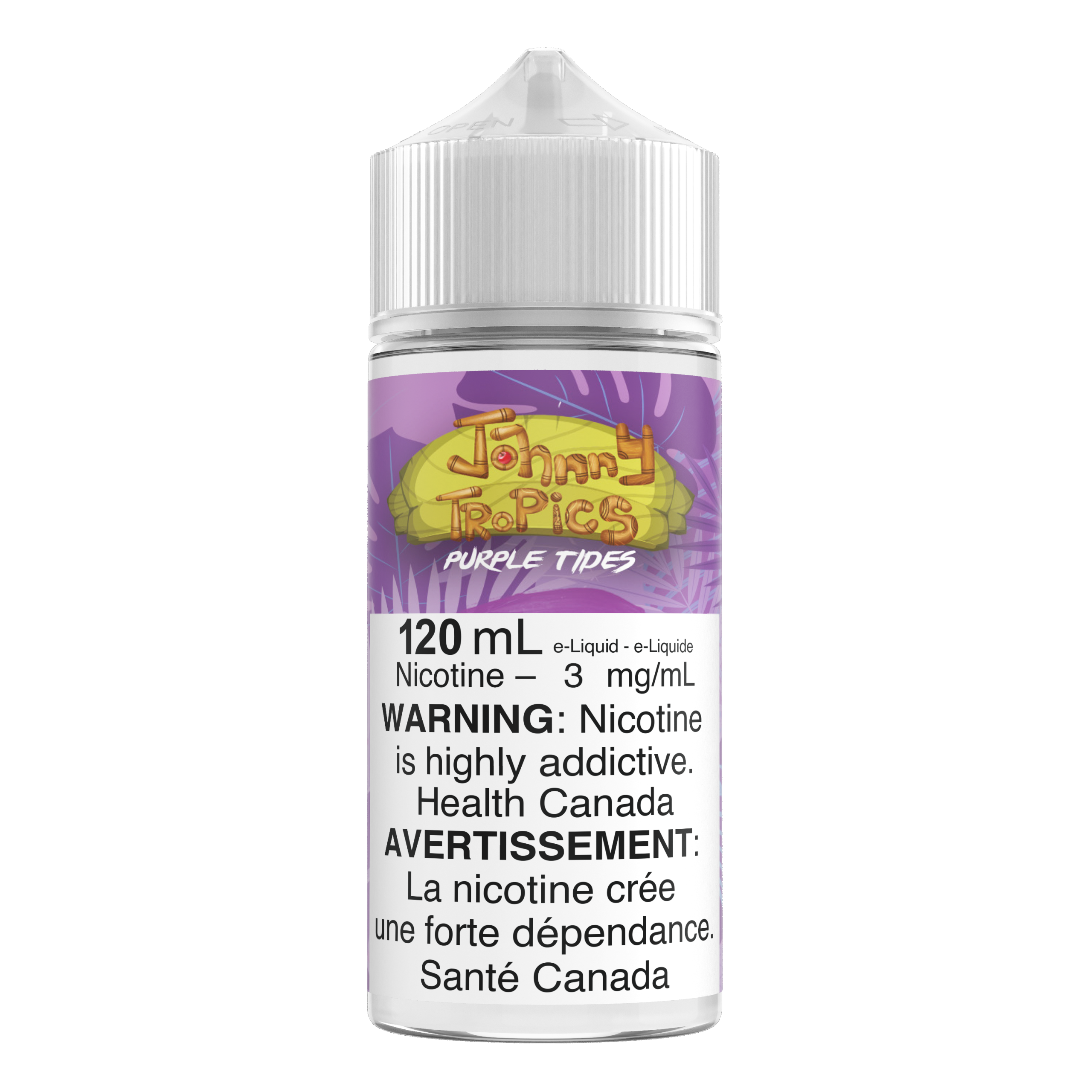 Johny Tropics 120mL E-liquid - Purple Tides