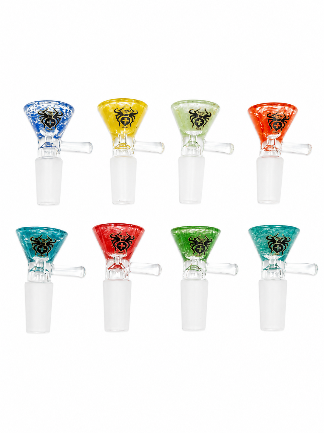 Xtreme – 14mm Splattered Colored Glass Bowl w/ Handle