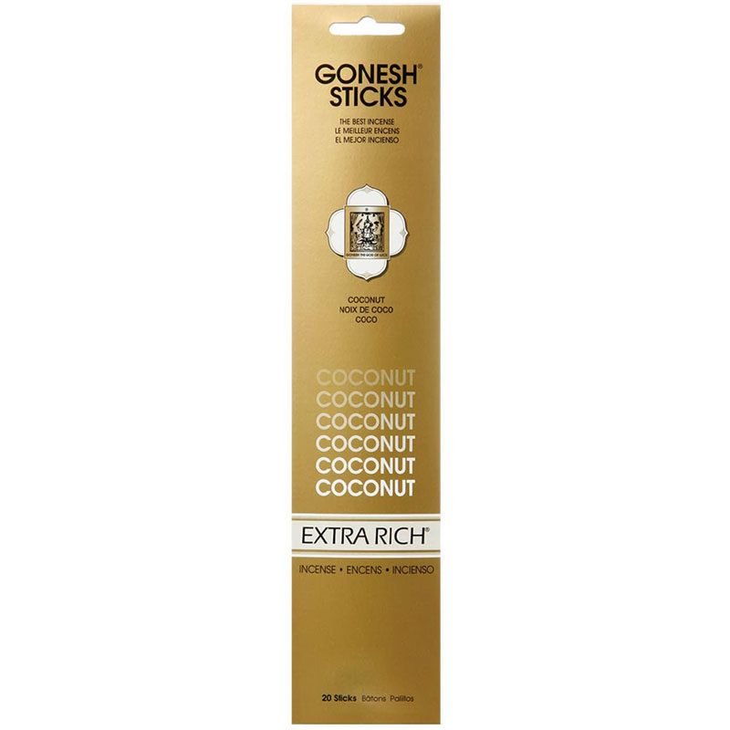 Gonesh Incense Sticks - Extra Rich Coconut