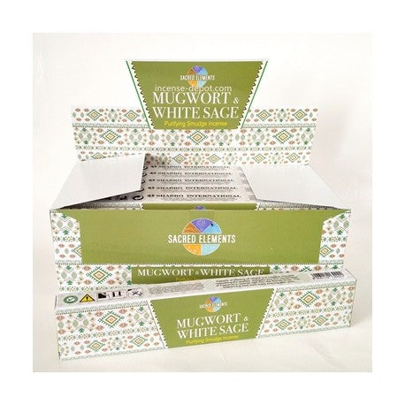 All Products Sacred Elements – Mugwort & White Sage Premium Hand-Rolled Masala Incense (15g)