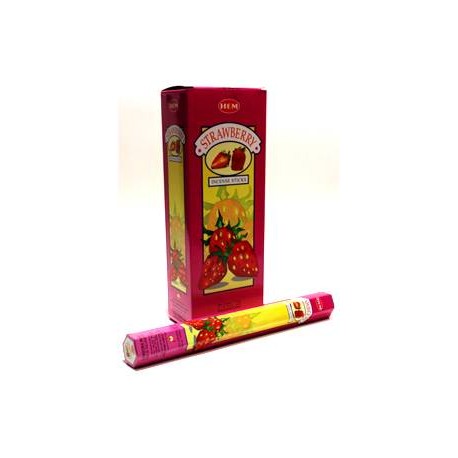 All Products HEM Strawberry 9β³ Incense Sticks β Hex Box (20g)