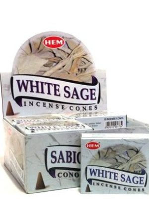 hem white sage cone