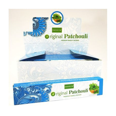 All Products Nandita - Original Patchouli Incense Natural & Organic Hand-rolled Masala Incense Sticks 15g