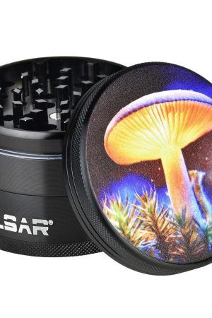pulsar metal herb grinder mystical mushroom 32344 1