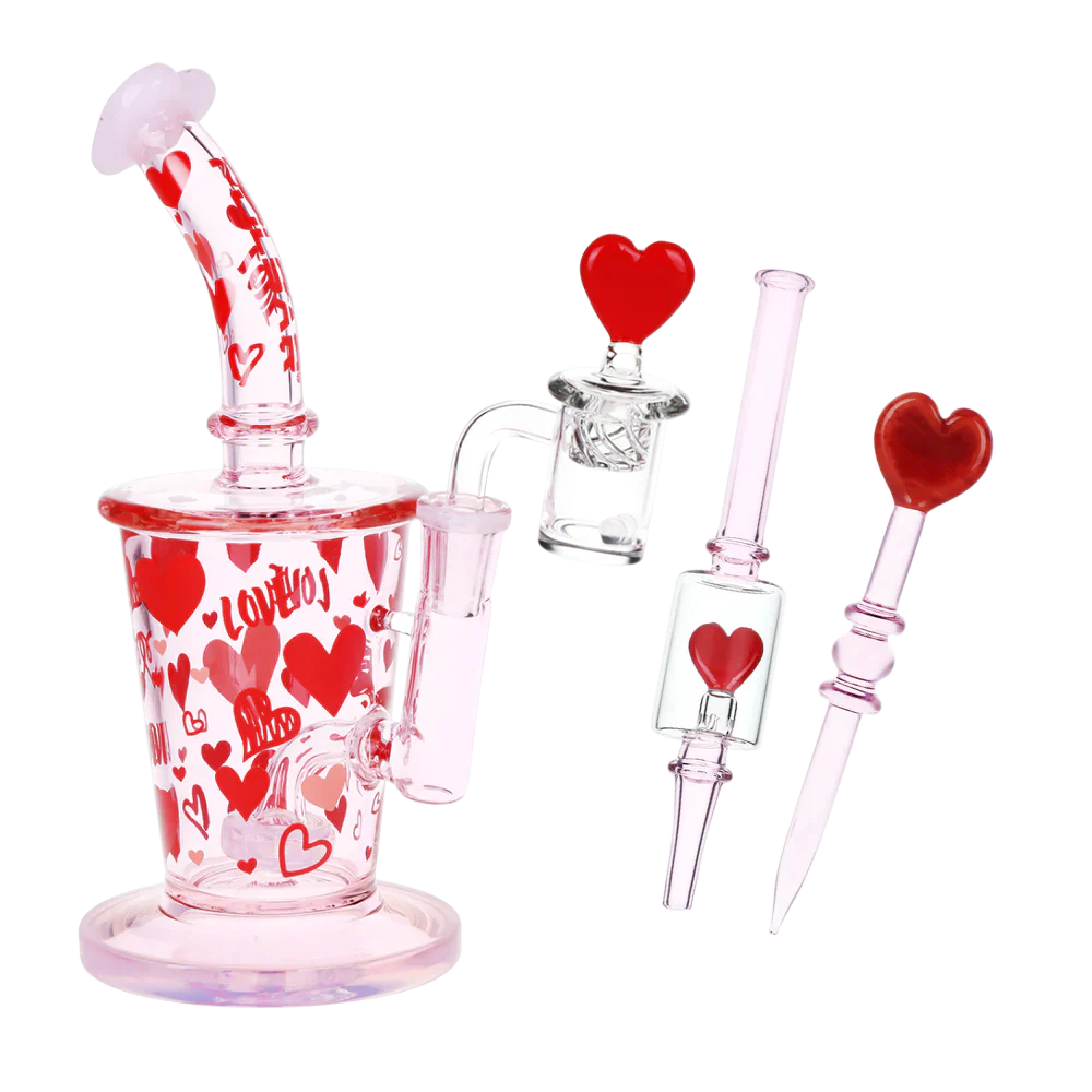 Pulsar – 8.5″ Valentine’s Love Dab Rig Set