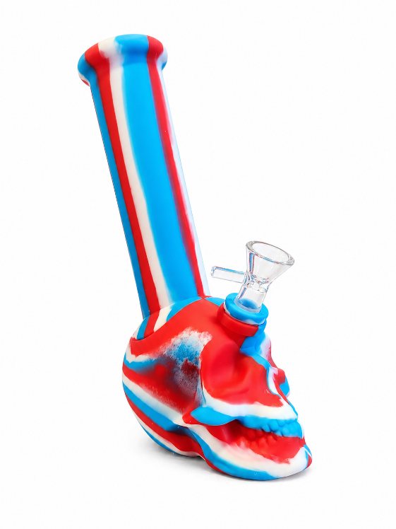 8.75″ Skull 2-In-1 Water Pipe